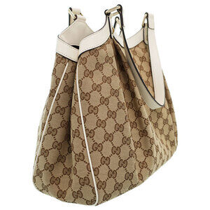 Gucci Canvas Brown GG Tote Sukey Bag